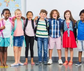 Primary school student Stock Photo