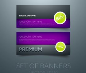 Purple gift vouchers template vector 05