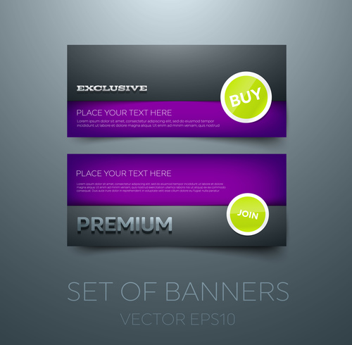 Purple gift vouchers template vector 05