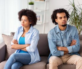 Quarreling couple Stock Photo 01