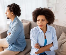 Quarreling couple Stock Photo 05