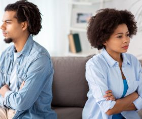 Quarreling couple Stock Photo 07