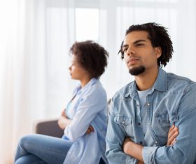Quarreling couple Stock Photo 09