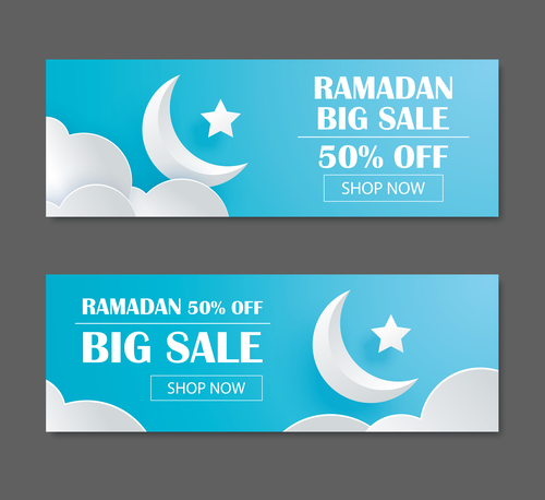 Ramadan big sale banner design vector 01