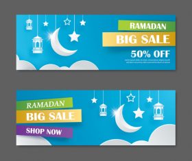 Ramadan big sale banner design vector 02