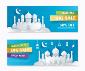 Ramadan big sale banner design vector 05