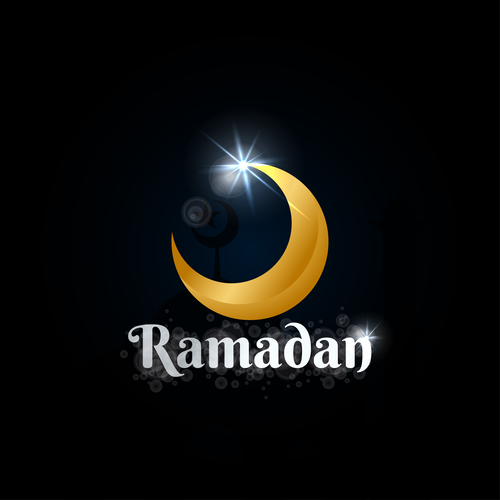 Ramadan Logo Graphics Vector - Eid Moon Png Transparent, Png Download ,  Transparent Png Image - PNGitem