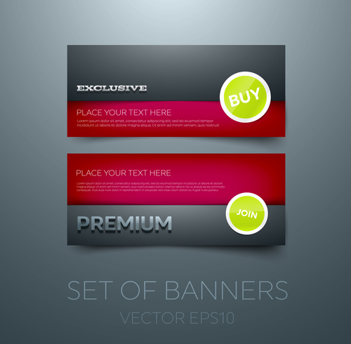 Red gift vouchers template vector 05