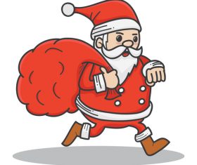 Red santa funny vectors 03
