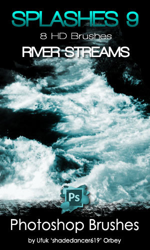 River streams Photoshop Brushes