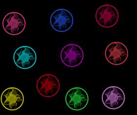 Round Floral Photoshop Brushes