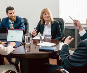 Shareholder meeting Stock Photo