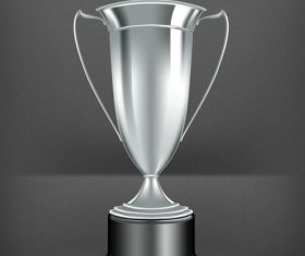 Silver prize design vector material 02