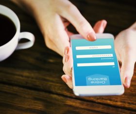 Smartphone payment service Stock Photo 01