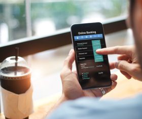 Smartphone payment service Stock Photo 05