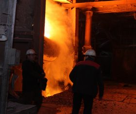 Smelter workers Stock Photo 03