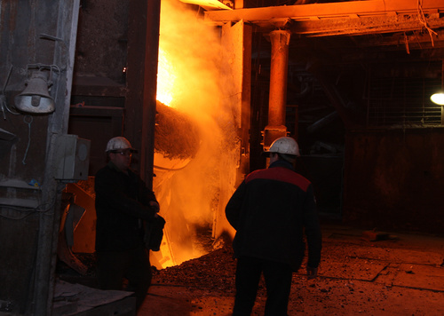 Smelter workers Stock Photo 03