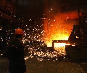 Smelter workers Stock Photo 04