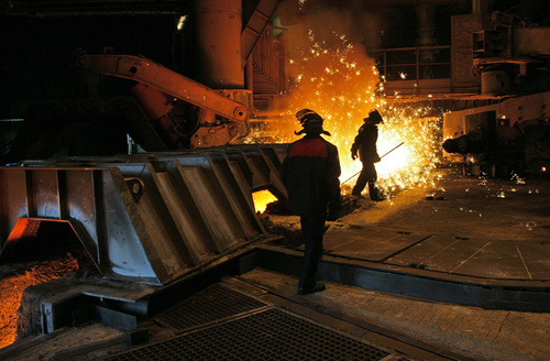 Smelter workers Stock Photo 05