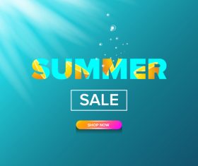 Special offere sale summer poster vector 05