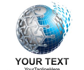 Sphere company logo design vector 02