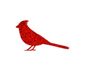 Spiral pattern birds design vector 10