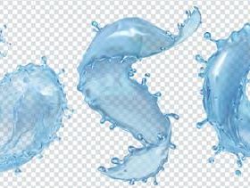 Splashing waters illustration vector 02