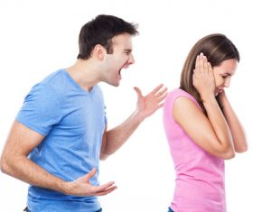 Squabble couple Stock Photo 02