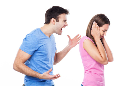 Squabble couple Stock Photo 02