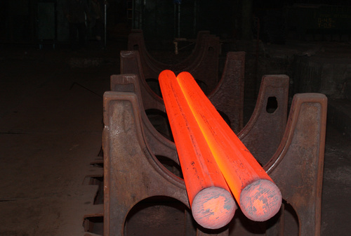 Steel mill Stock Photo