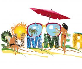 Summer Lettering vector design