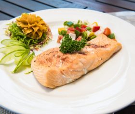 Tasty Fish Dishes Stock Photo 01