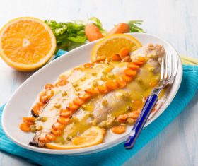 Tasty Fish Dishes Stock Photo 05