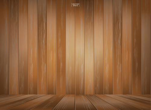 Texture wooden board background vector