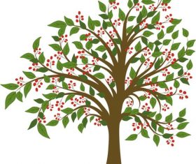 Trees cartoon vector material