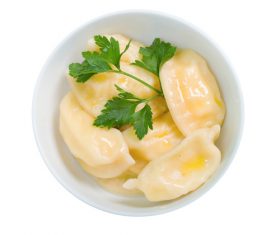 Ukrainian delicacies Vareniki Stock Photo 04