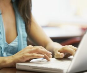 Using laptop Stock Photo 02