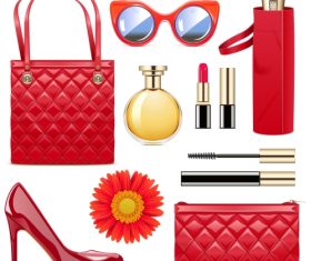 Vector Fashion Accessories Set 5