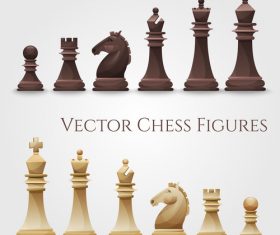 Vector figure chess illustration