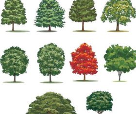 Vector tree illustration material 01