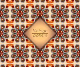 Vintage seamless pattern template vector 03