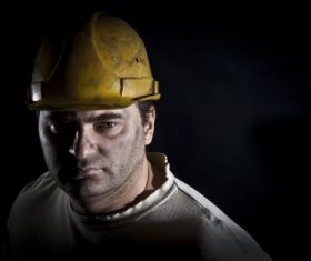 Worker wearing hard hat Stock Photo 01