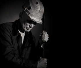 Worker wearing hard hat Stock Photo 02