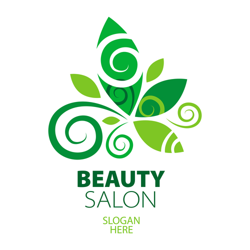 beauty salon logos design vector 01