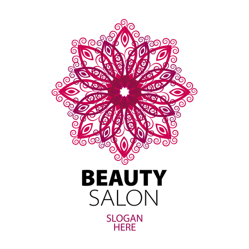 beauty salon logos design vector 04