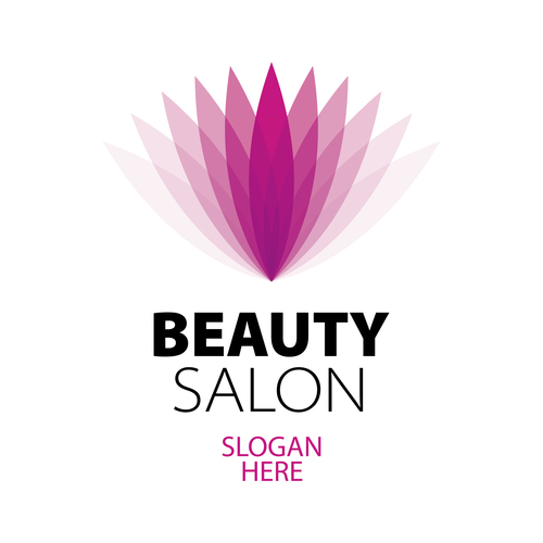 beauty salon logos design vector 06