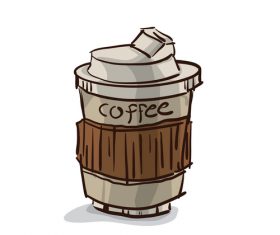 coffee hot cup illustration vector