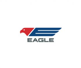 eagle flying logo vector