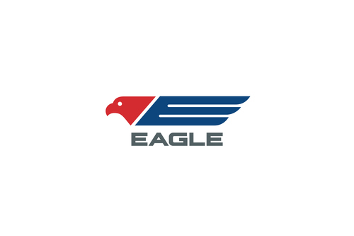eagle flying logo vector
