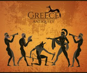 greece antiquity styles background vector 03